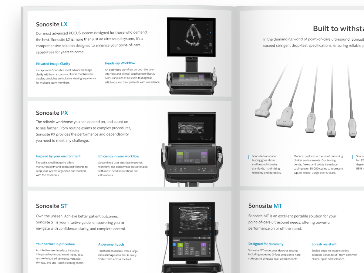Sonosite brochures